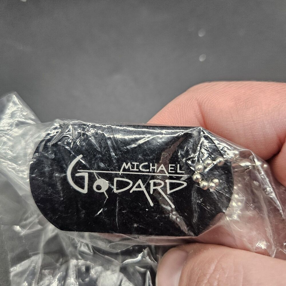 NOS Michael Godard Dog Tag Necklace New Sealed Art Gallery Promo